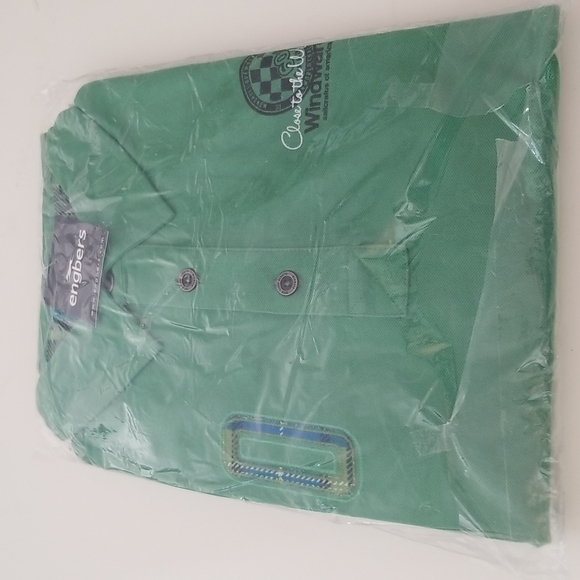 Windward sailing- Men's Golf shirt - Size M by Engbers - green 100% cotton - NWT - Picture 9 of 9